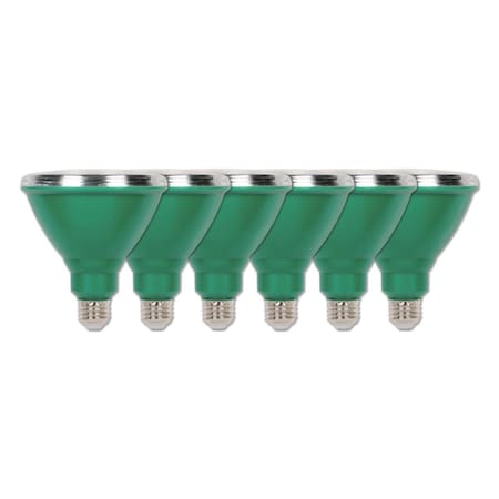 Westinghouse Bulb Flood Outdoor LED 15W 120V PAR38 Green E26 Medium Base, 6PK 3314920